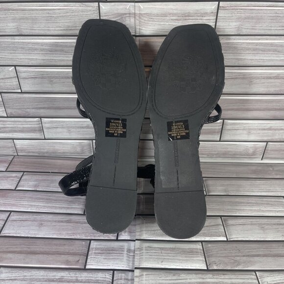 Vince Camuto Women's Black Loressa Platform Leather Wedge Sandal‎ Size 10-NEW - Picture 8 of 10